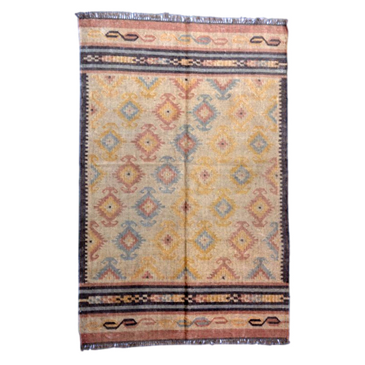 Tribal Handmade Cashmere Kilim Rug - Vintage and Authentic | 100% Genuine Wool