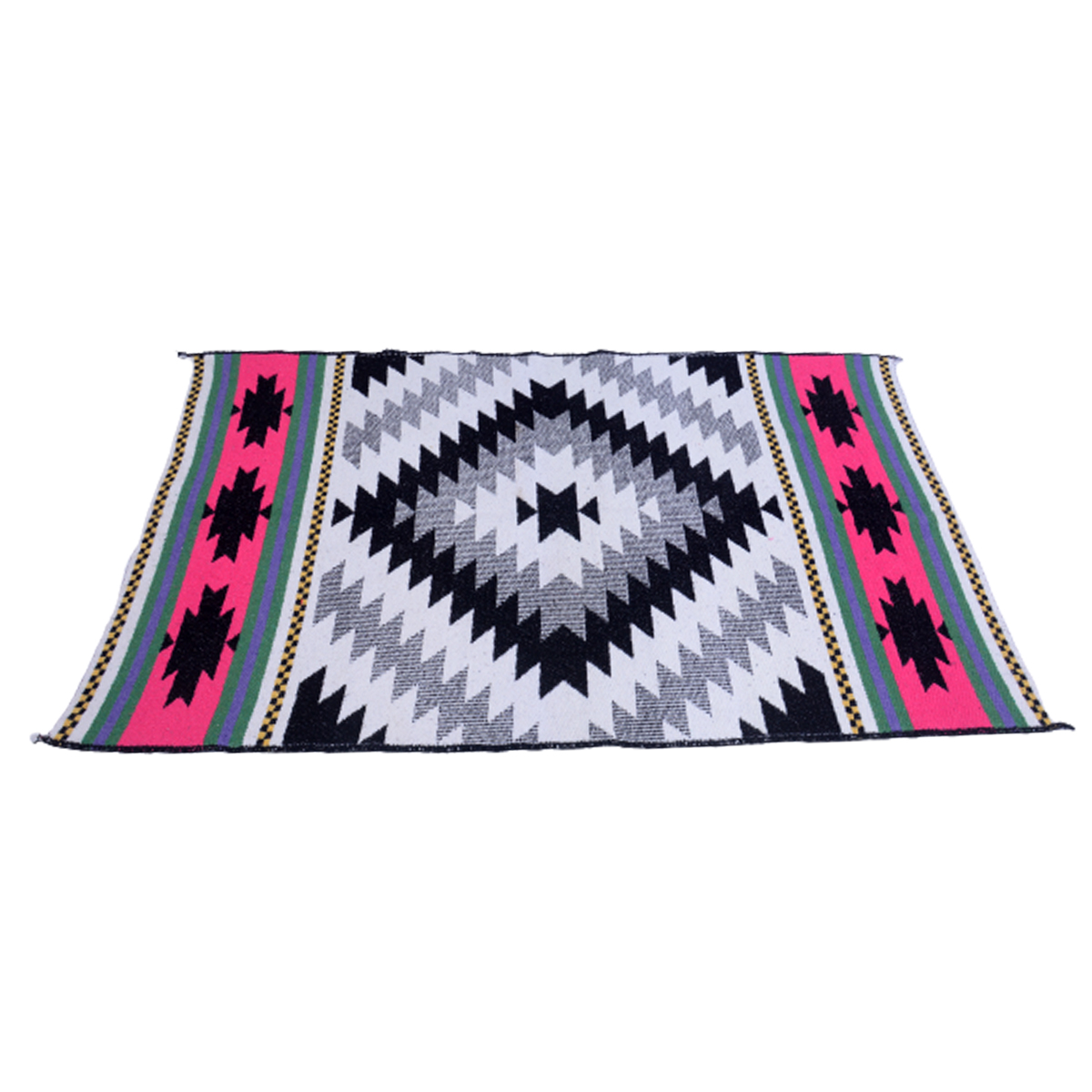 Aztec Handmade Link Water Vintage Rug - 100% Genuine Wool