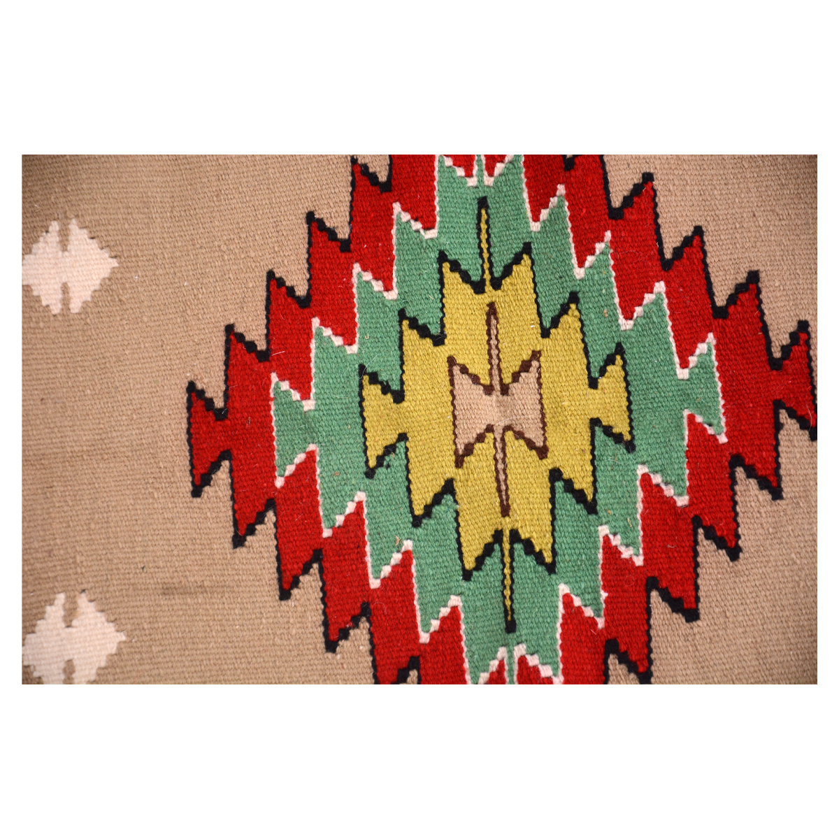 Aztec Handmade Quick Sand Vintage Runner - 100% Genuine Wool