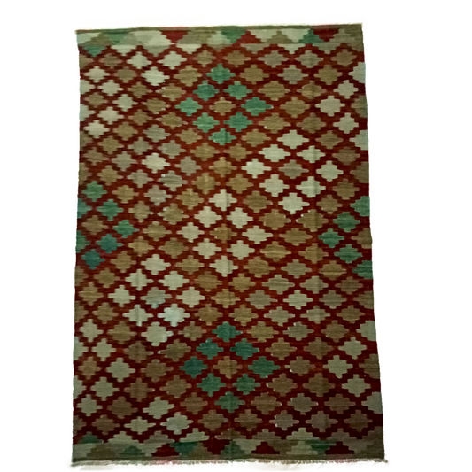 Shop the Afghan Handmade Cherrywood Kilim Rug - Unique Design and Exceptional Quality