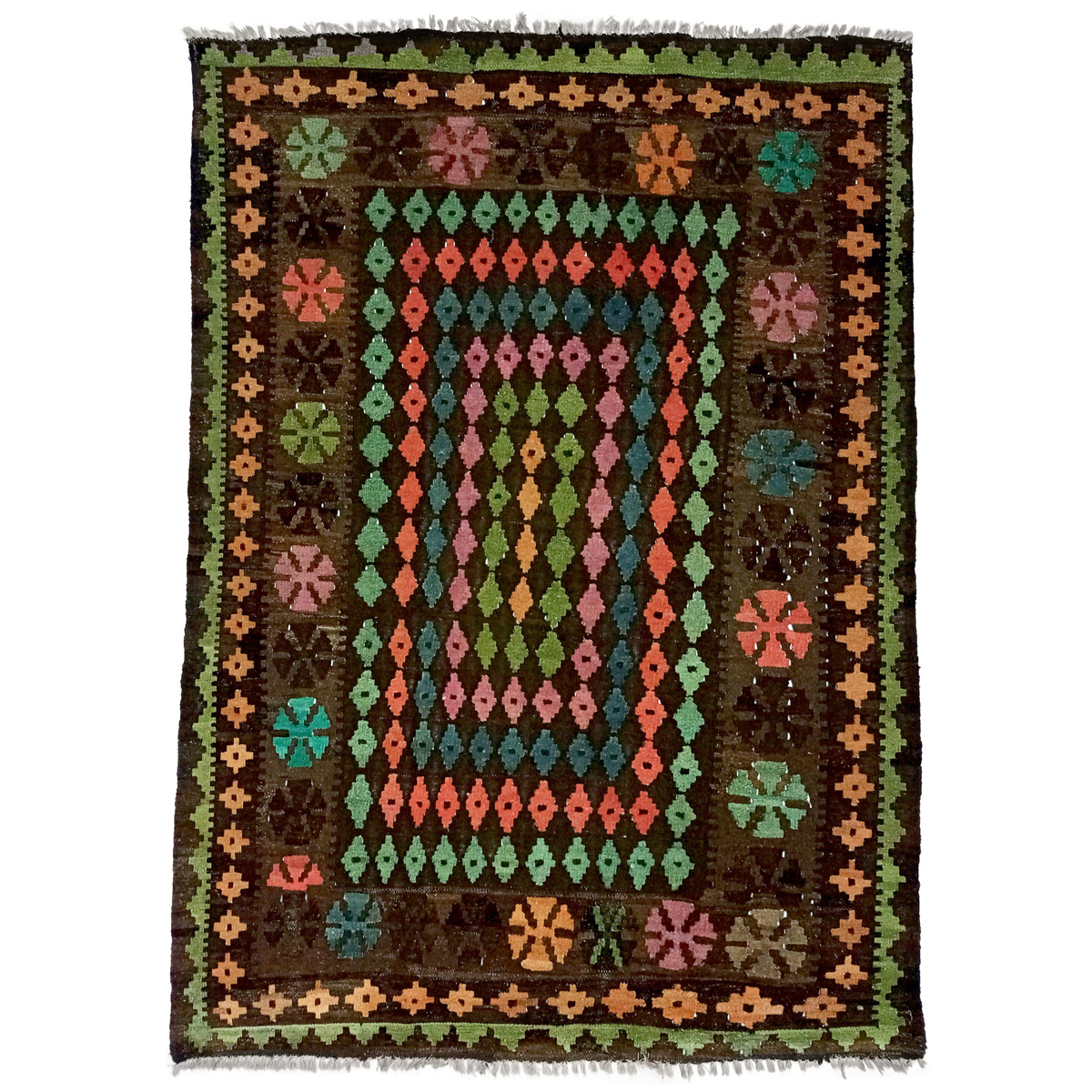 Woolen Handmade Laser Stripped Rugs - Colorful and Attractive | Fybernots