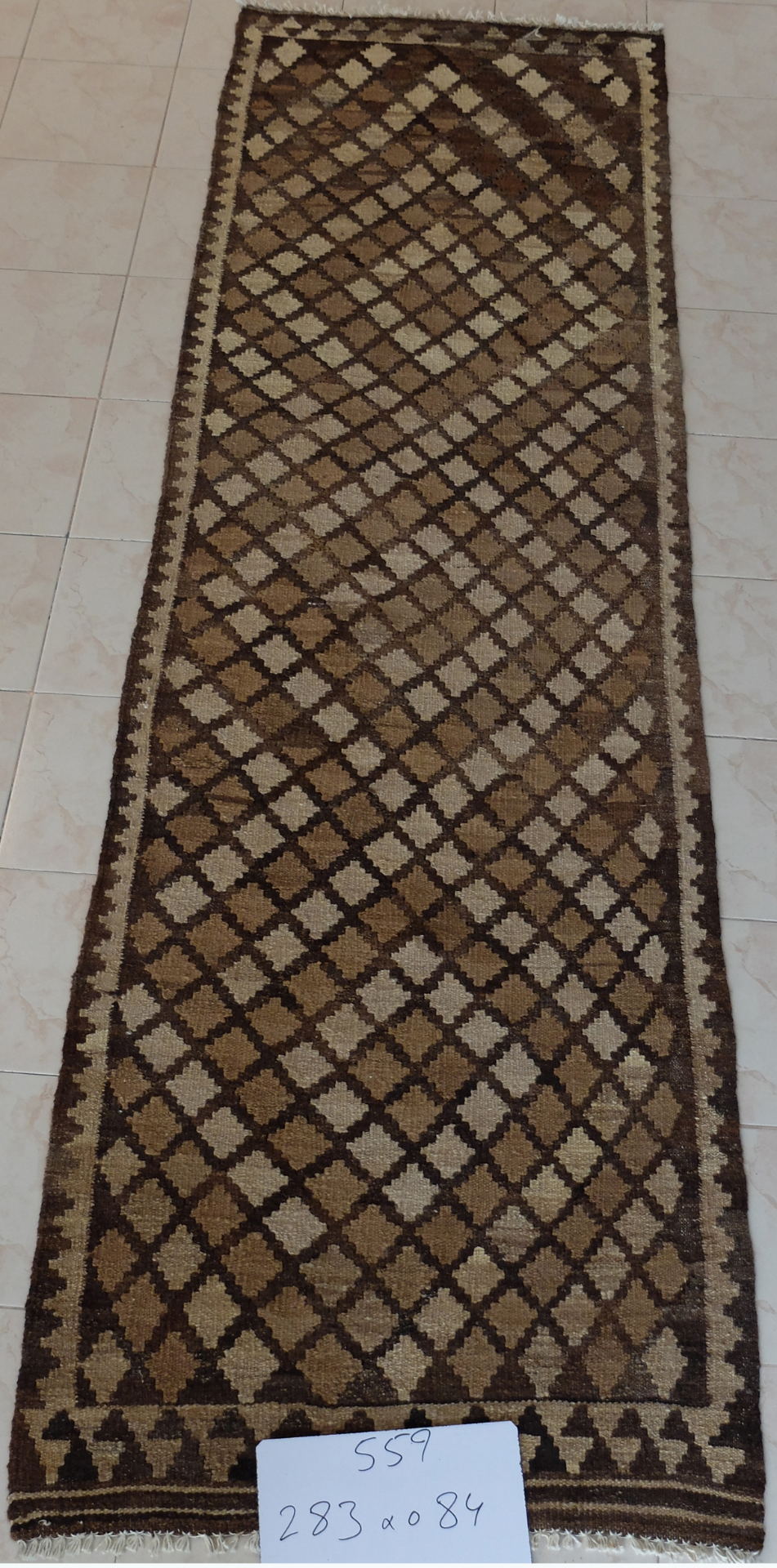 Handmade Neutral Kilim Runners - Colorful and Attractive Woolen Area Rugs