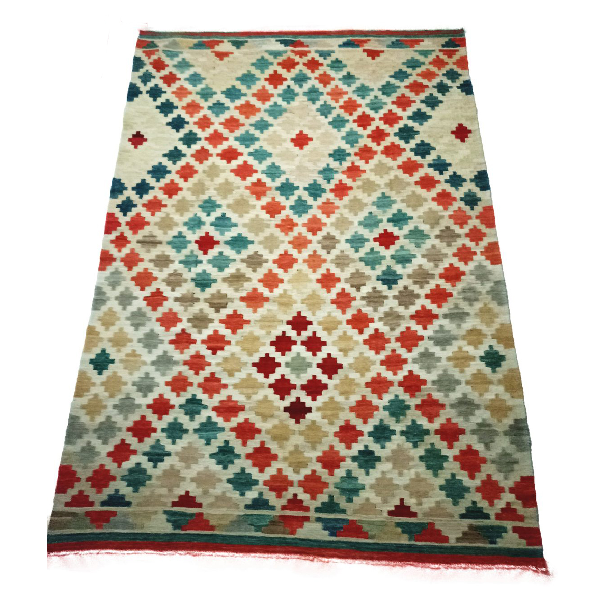 Handmade Chino Woolen Kilim Rug - Colorful and Attractive | Fybernots