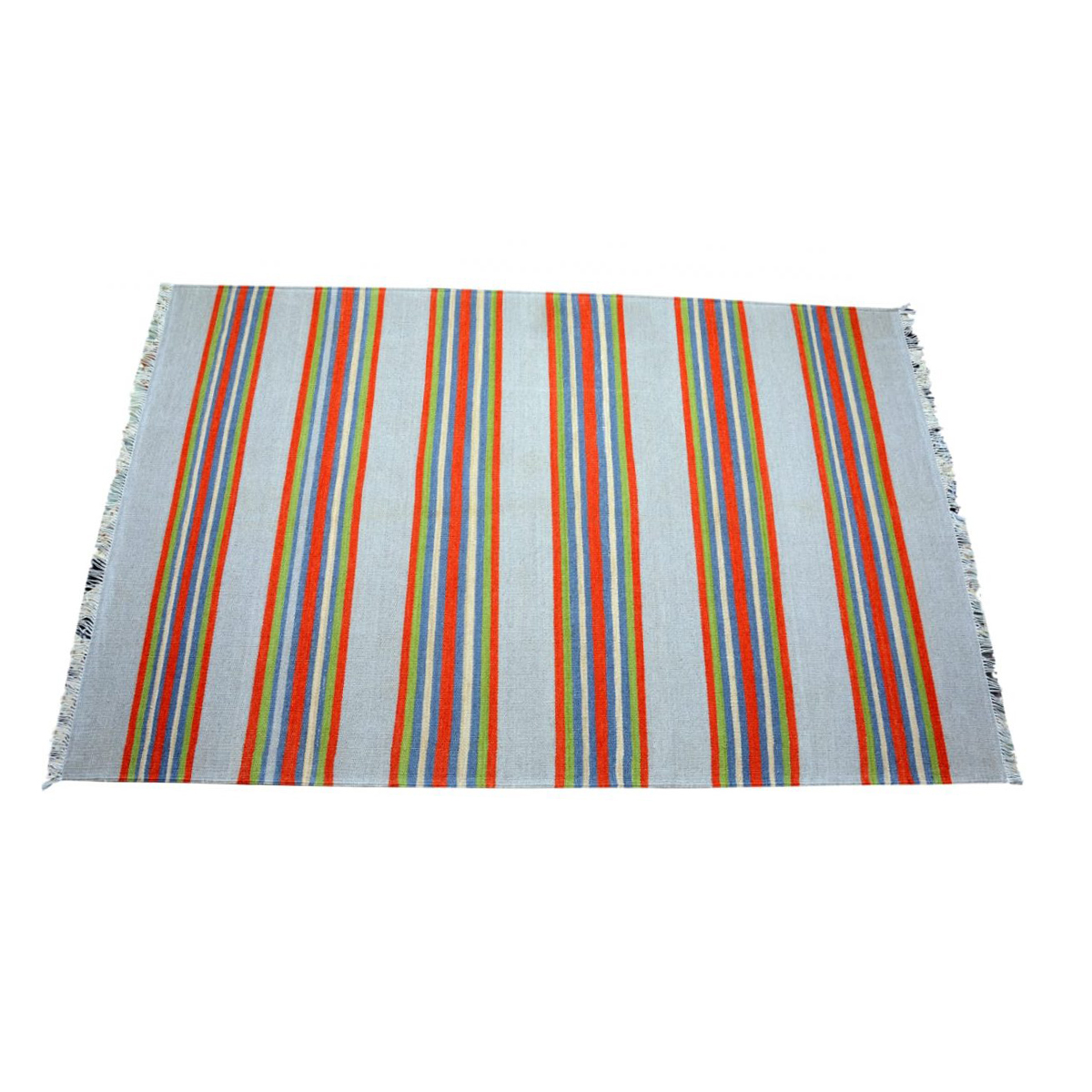 Handmade Striped Stack Pattern Rug - Colorful and Attractive Woolen Rug