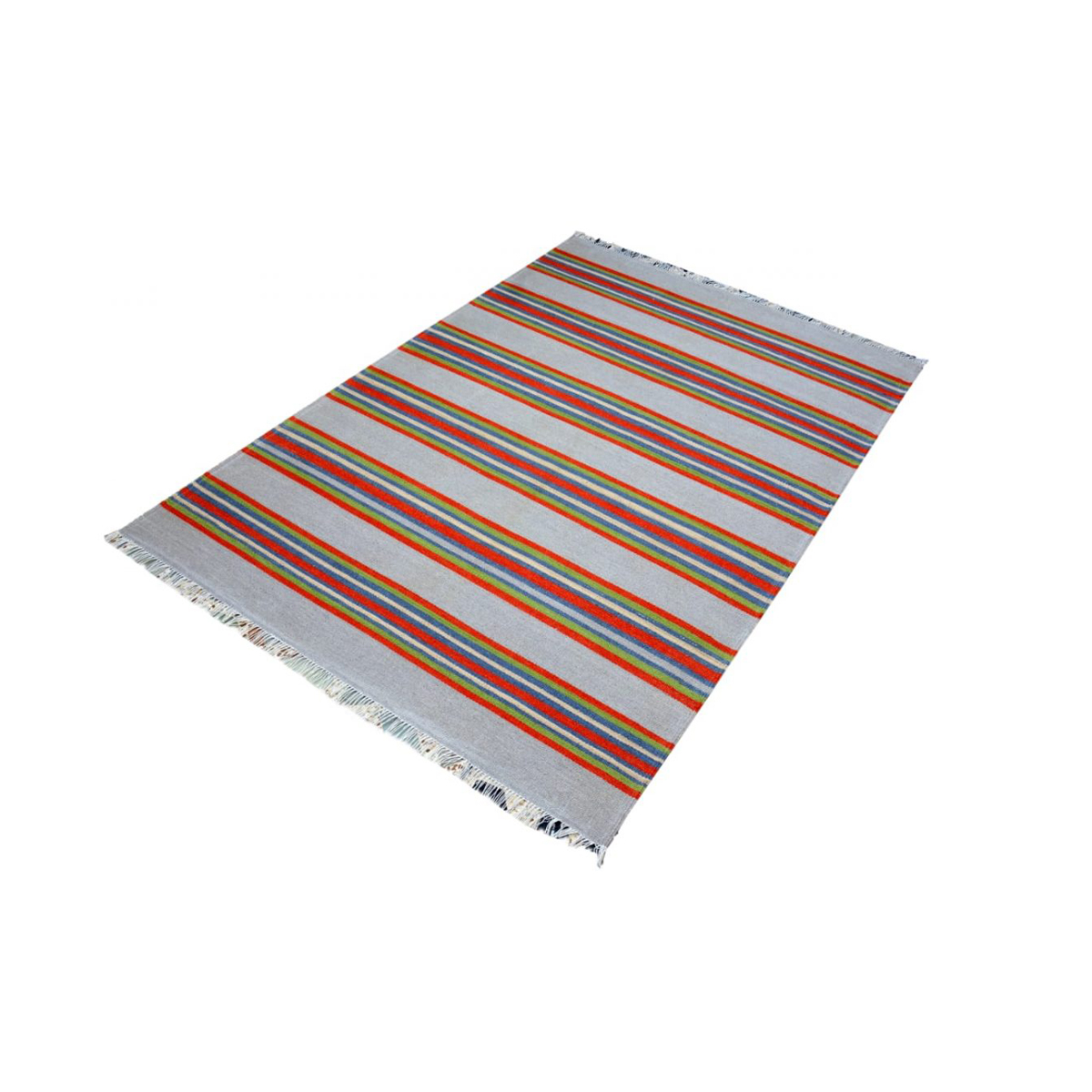 Handmade Striped Stack Pattern Rug - Colorful and Attractive Woolen Rug