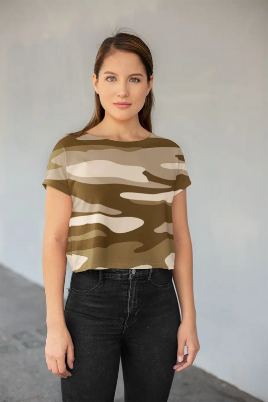 DD-Multicam Background All-Over Print Crop Tee