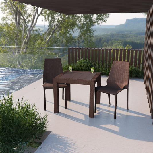 Kent Outdoor Patio Plastic Dining Chair - Stylish and Durable