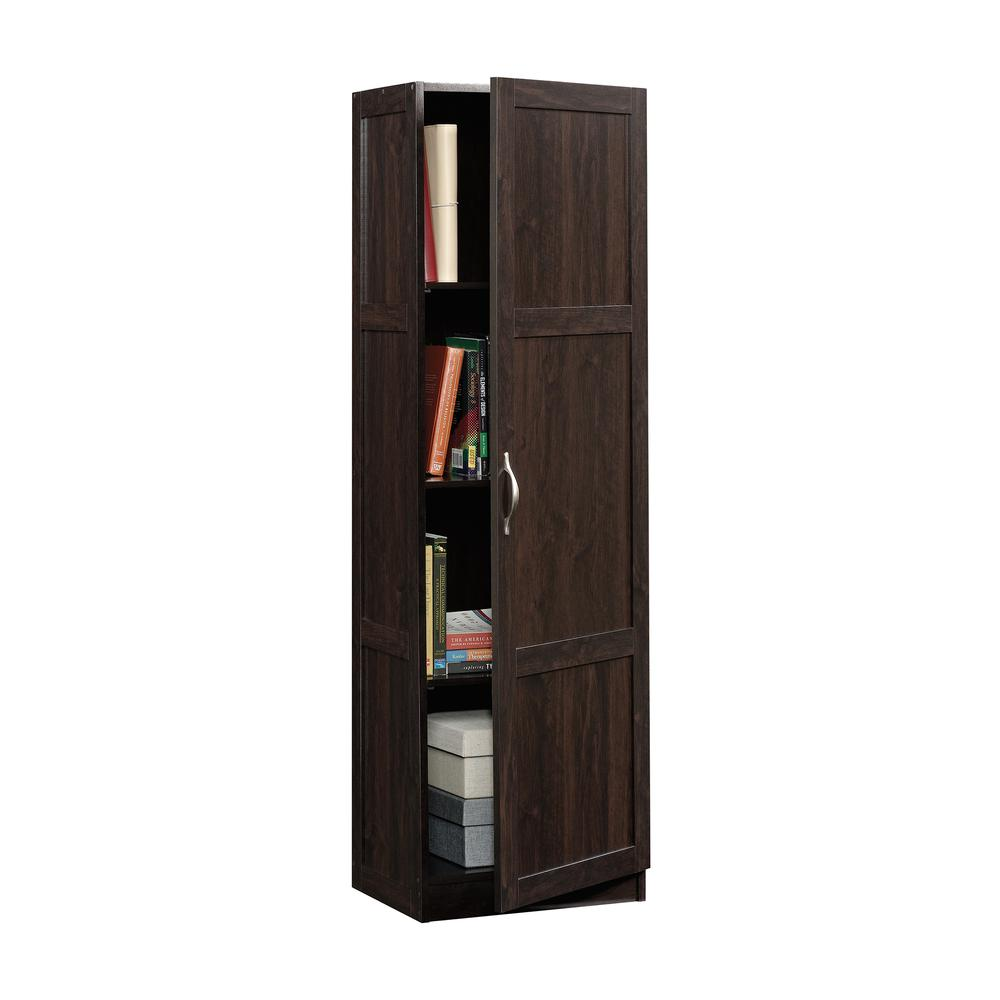 Storage Pantry Cc - Adjustable Shelves, Raised Panel Doors, Cinnamon Cherry Finish