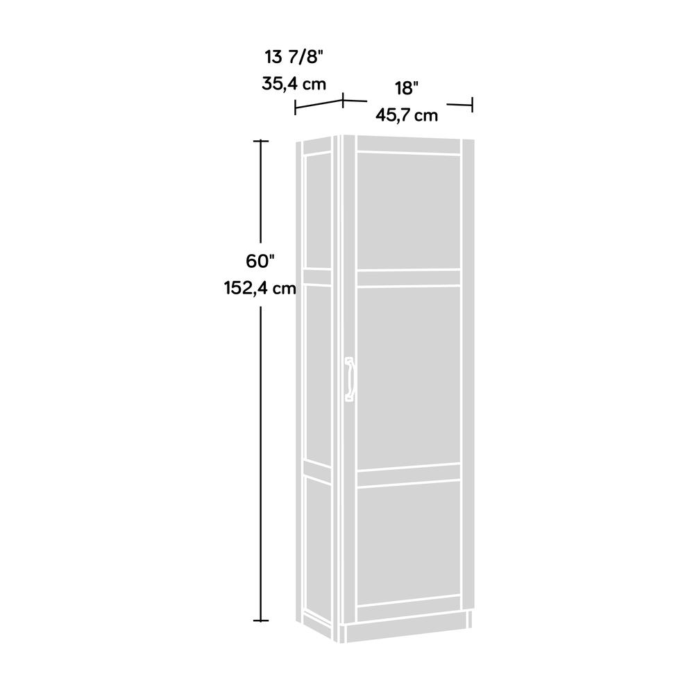 Storage Pantry Cc - Adjustable Shelves, Raised Panel Doors, Cinnamon Cherry Finish