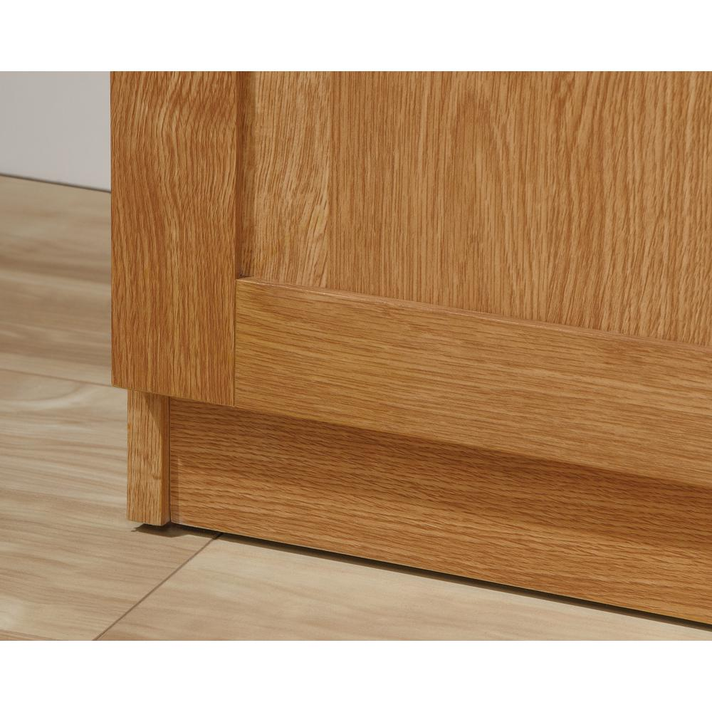 Storage Cabinet - 16 Deep Ho | Highland Oak Finish | Adjustable Shelves