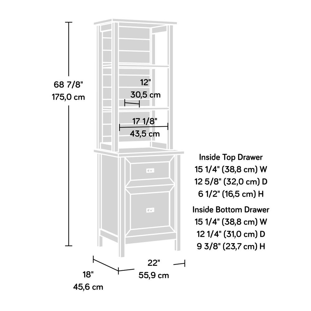 Cottage Road Storage Tower White - Coastal/Cottage Design, Durable and Functional