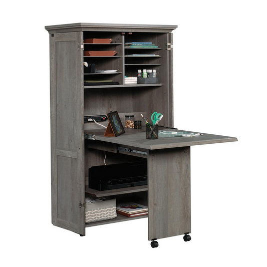 Storage Craft Armoire Myo A2 - Multipurpose Craft and Office Armoire with Convenient Storage and Functionality