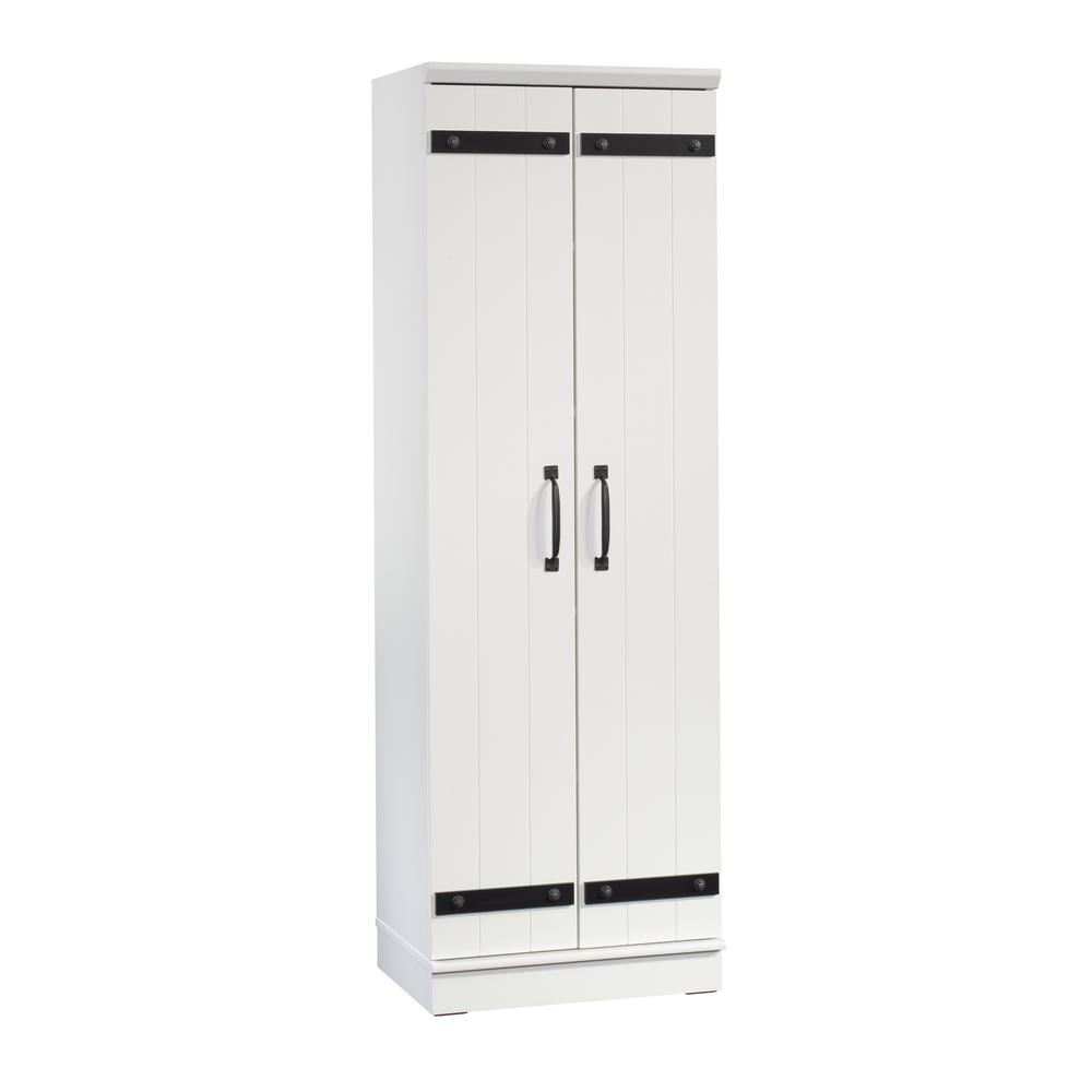 Homeplus Storage Cabinet Glw - Modern Farmhouse Style, Adjustable Shelves, Soft White Finish