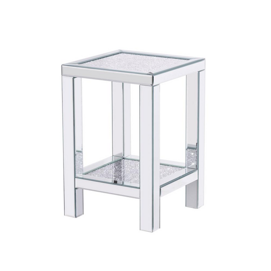 Better Home Products Mirrored Nightstand - Stylish and Functional Bedside Table