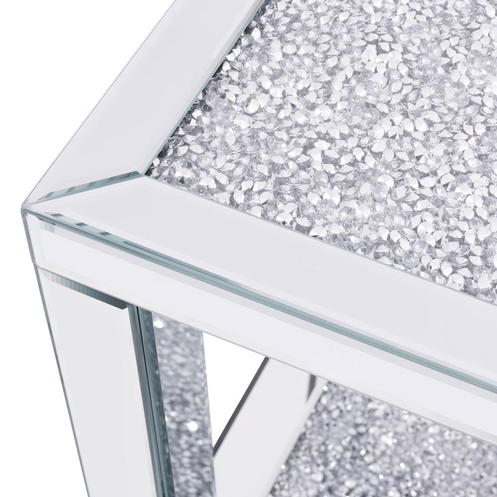 Better Home Products Mirrored Nightstand - Stylish and Functional Bedside Table