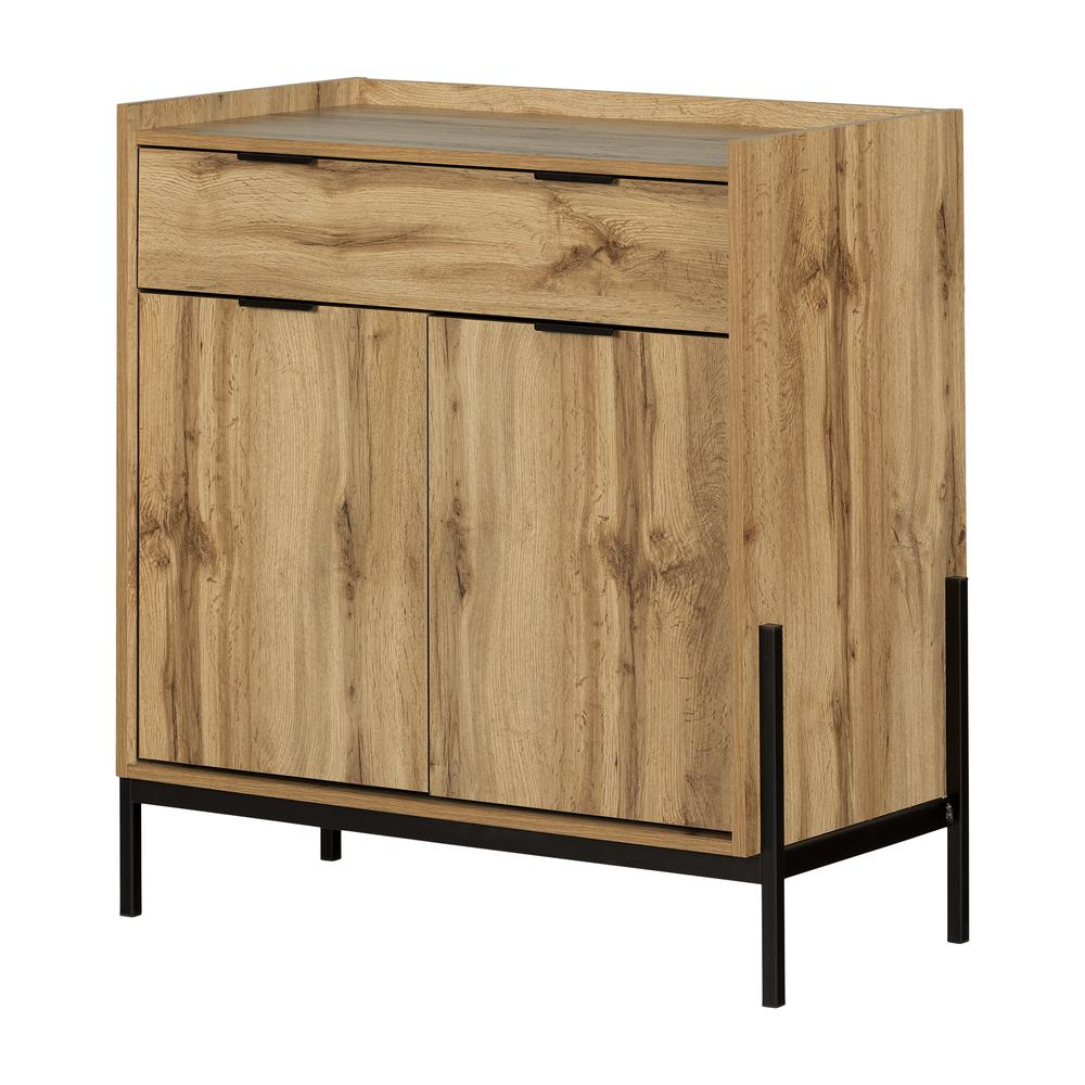 Mezzy Storage Cabinet, Nordik Oak - Modern Urban Style | South Shore Furniture