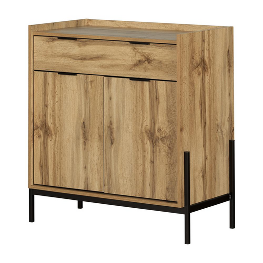 Mezzy Storage Cabinet, Nordik Oak - Modern Urban Style | South Shore Furniture