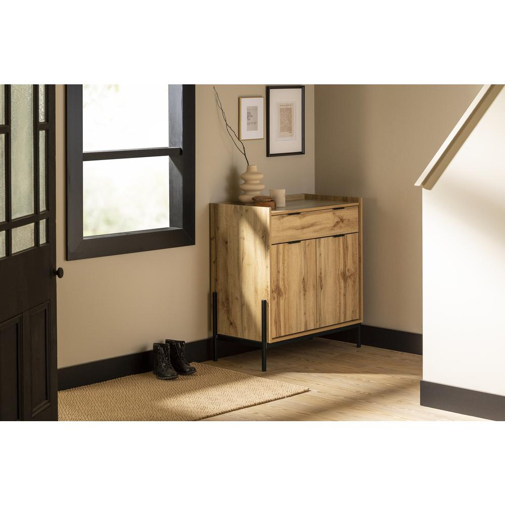 Mezzy Storage Cabinet, Nordik Oak - Modern Urban Style | South Shore Furniture