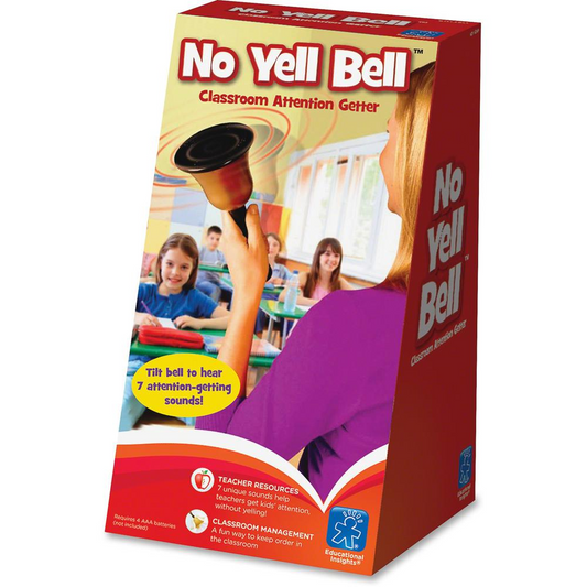Educational Insights No Yell Bell - Assorted Color | Electronic Bell for Classroom Attention