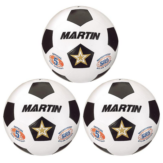 Soccer Ball, Size 5, Pack of 3 - Durable, Water-Resistant, and Versatile