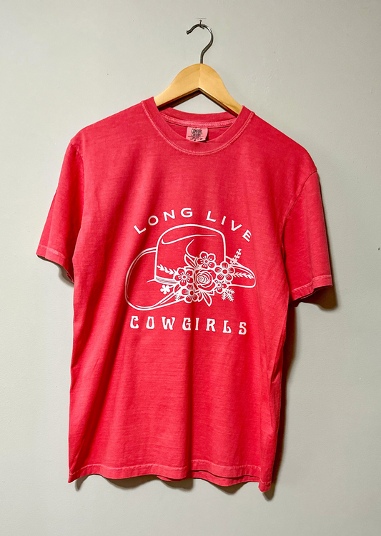 Long Live Cowgirls T Shirt - Comfort Colors Heavy Weight, 100% Ringspun Cotton