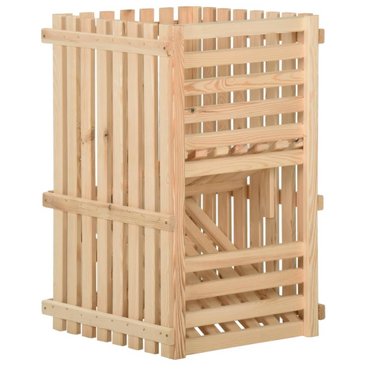 vidaXL Potato Box 19.7"x19.7"x31.5" Solid Wood Pine - Kitchen Storage Bin