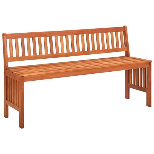 vidaXL Patio Bench 53.9" Solid Wood Eucalyptus - Weather-Resistant and Durable