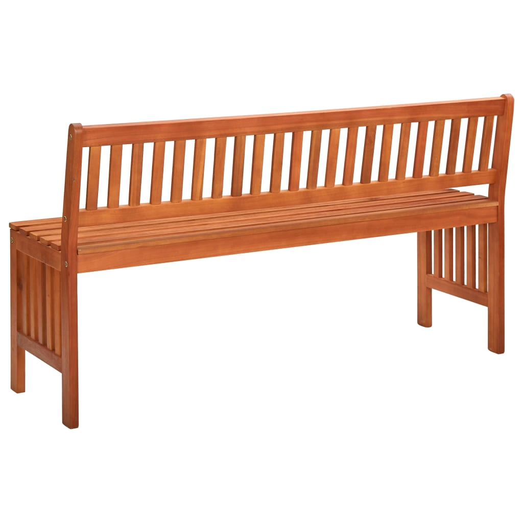 vidaXL Patio Bench 53.9" Solid Wood Eucalyptus - Weather-Resistant and Durable