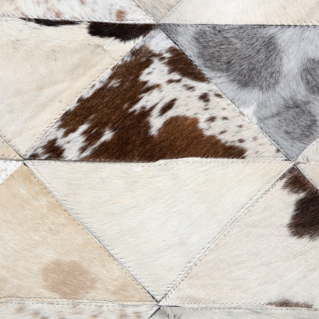 Horse Patch Leather Rug Cow Skin Small Pattern Patchwork Handmade With Genuine Leather