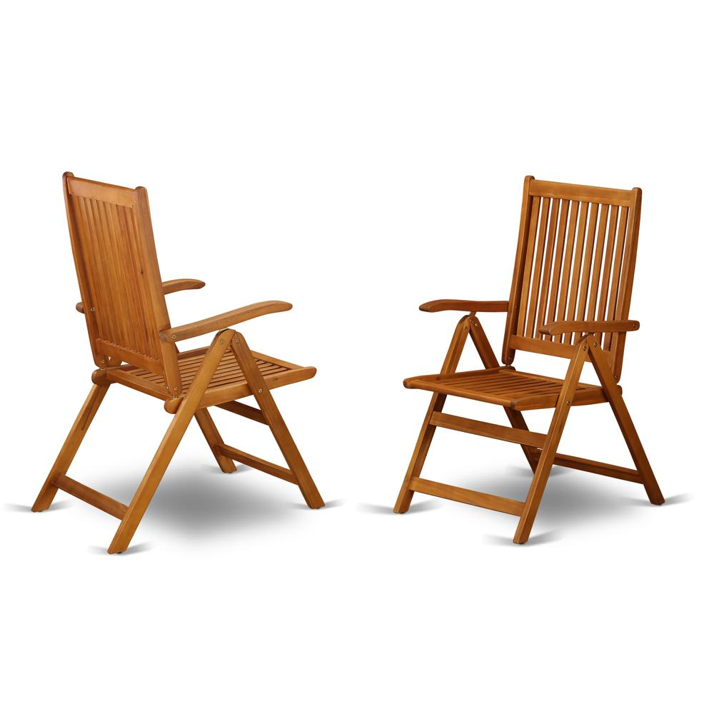 Wooden Patio Set Natural Oil, CMCN7NC5N