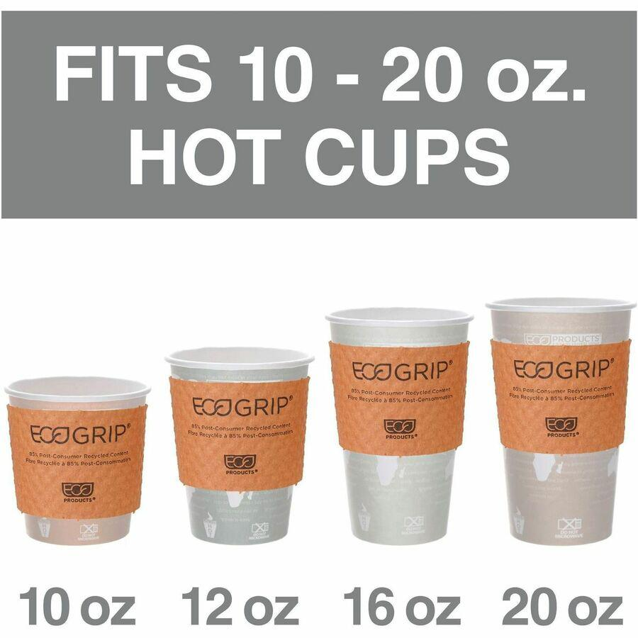 Eco-Products EcoGrip Hot Cup Sleeve - 1300 / Carton - Kraft