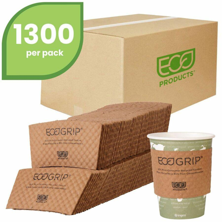 Eco-Products EcoGrip Hot Cup Sleeve - 1300 / Carton - Kraft