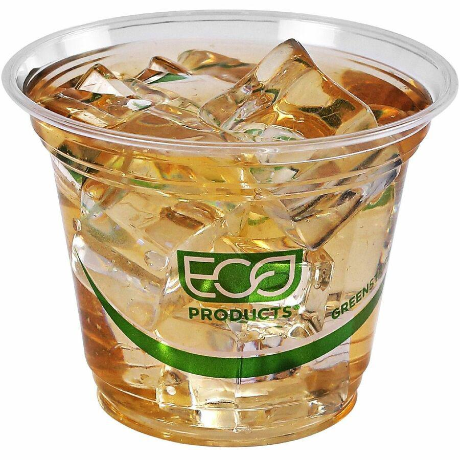 Eco-Products 9 oz GreenStripe Cold Cups - Renewable and Compostable