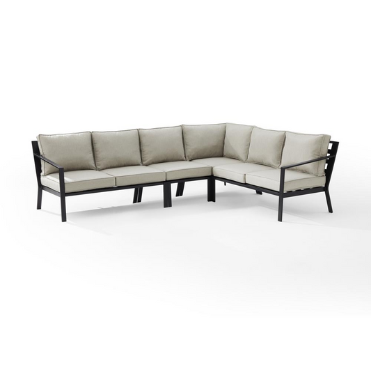 Clark 4pc Patio Sectional Set - Comfortable Outdoor Lounge Furniture