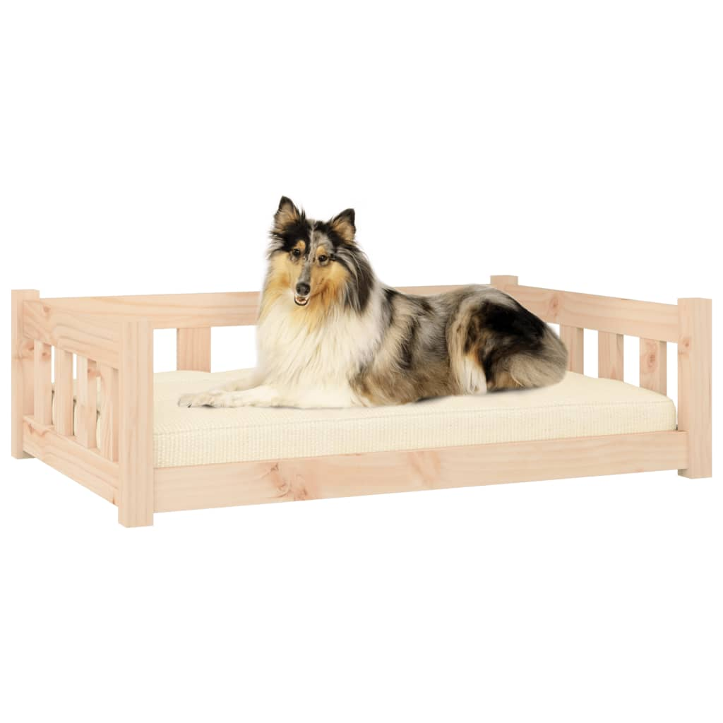 vidaXL Dog Bed 37.6"x25.8"x11" Solid Wood Pine - Comfortable and Stylish