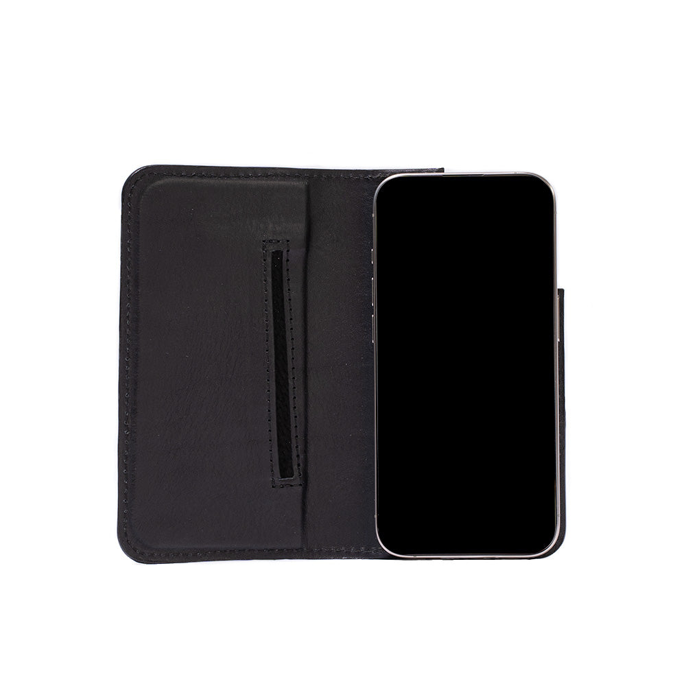 iPhone 15 Series Leather Folio Case Wallet with MagSafe - The Minimalist 3.0