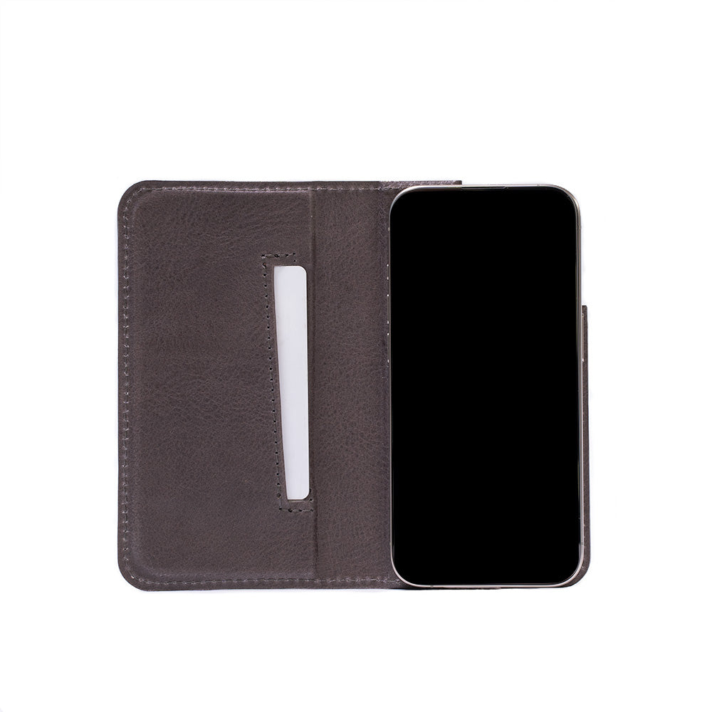 iPhone 15 Series Leather Folio Case Wallet with MagSafe - The Minimalist 3.0