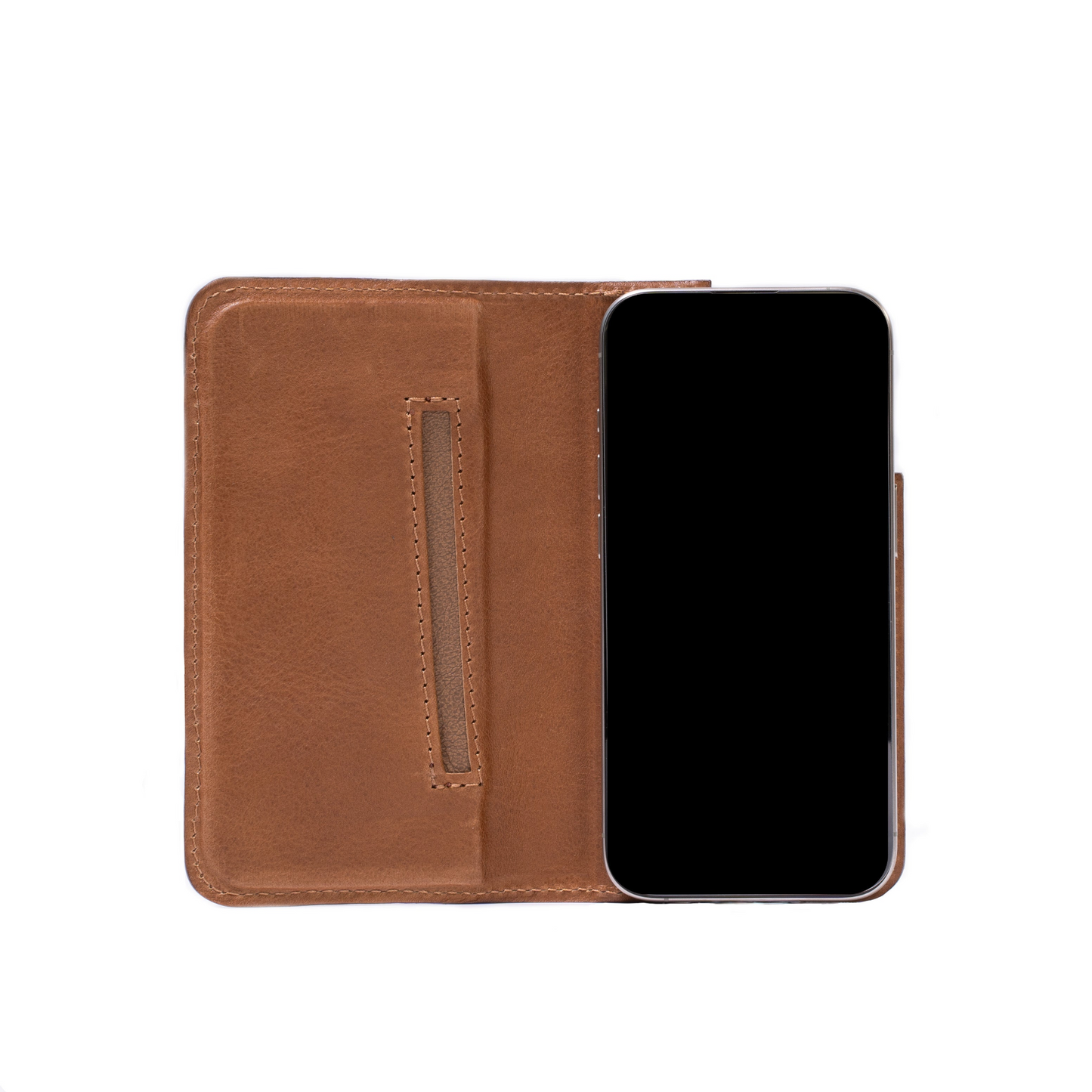 iPhone 15 Series Leather Folio Case Wallet with MagSafe - The Minimalist 3.0