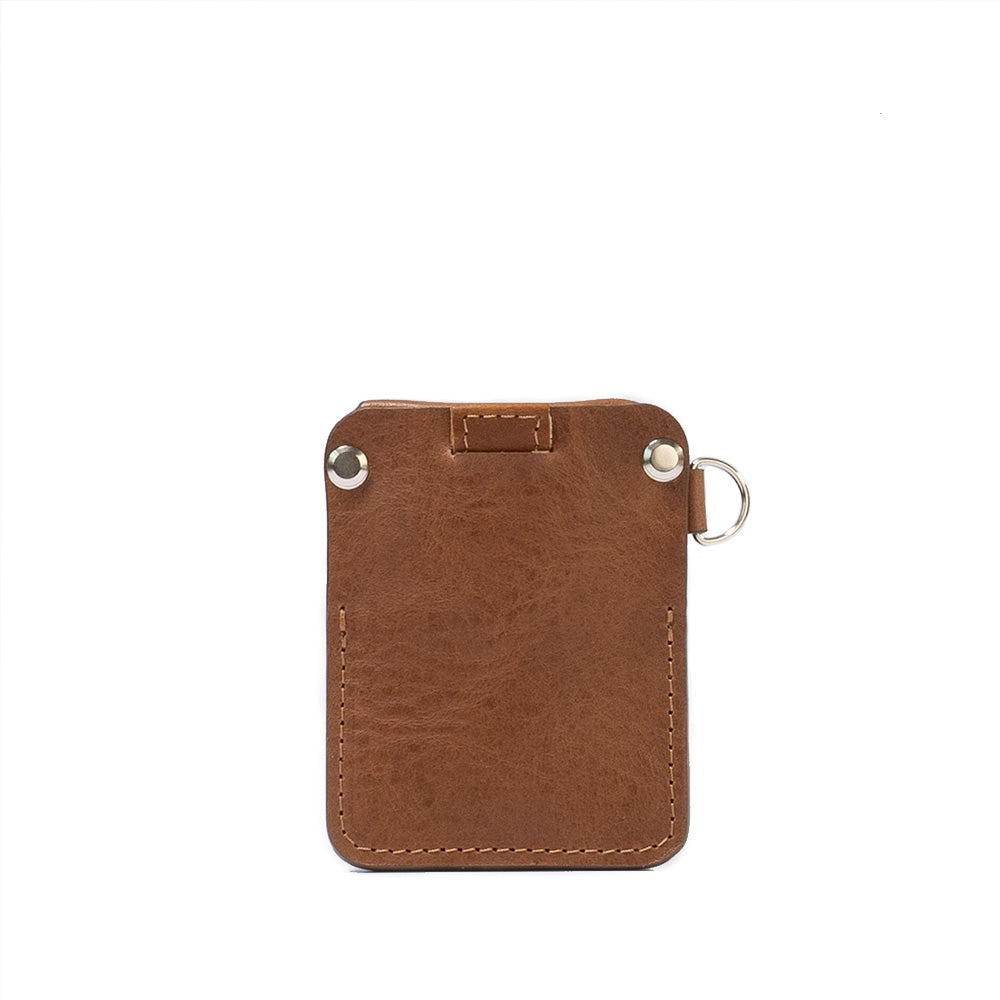 AirTag Wallet with D-ring - Compact Leather Card Holder