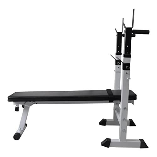 vidaXL Fitness Workout Bench Straight Weight Bench, 90366