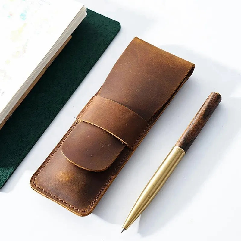 Paiman Leather Pen Holder | Handmade Leather Fountain Pen Pouch