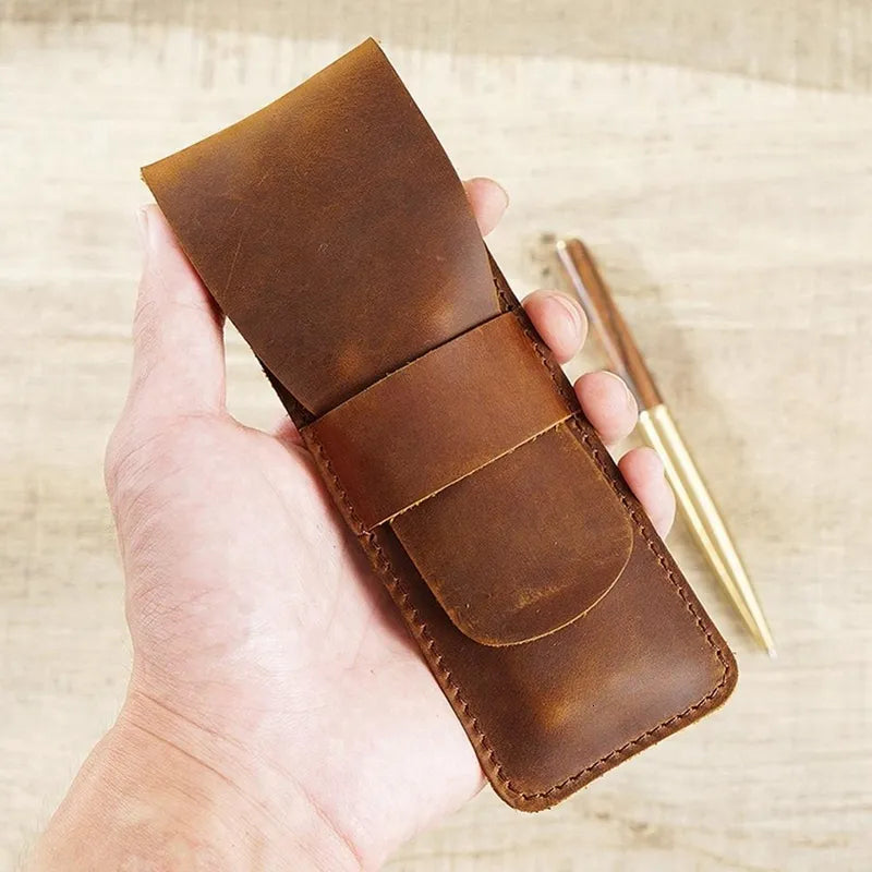 Paiman Leather Pen Holder | Handmade Leather Fountain Pen Pouch