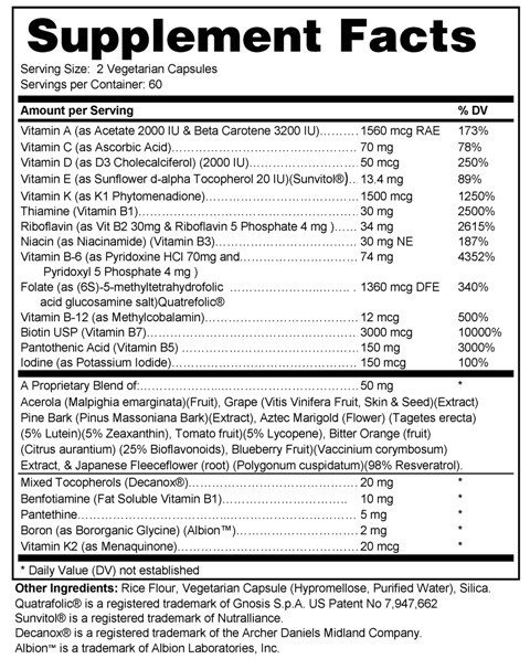 TotalBody Wellness Comprehensive Multi-Vitamins - Boost Your Health with Essential Nutrients