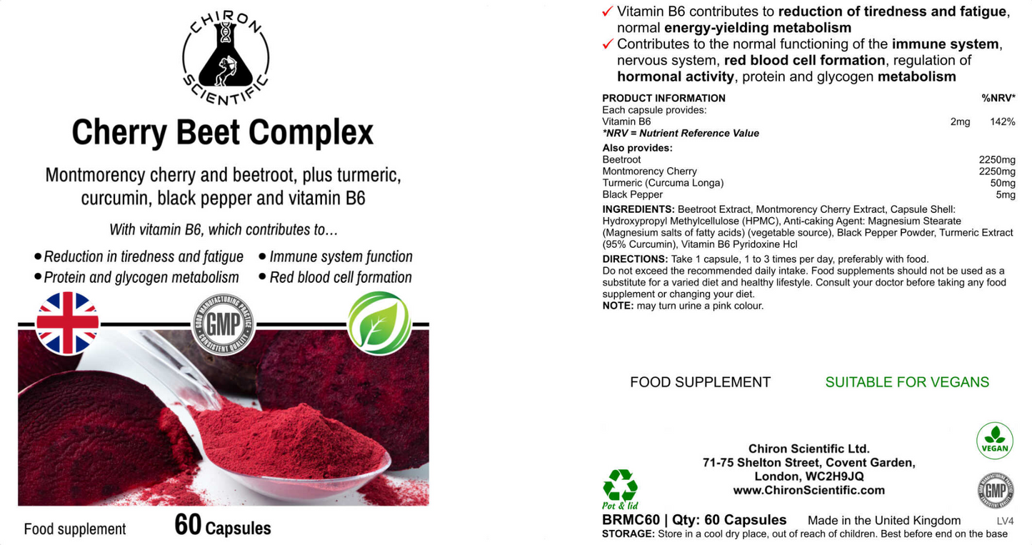 Cherry Beet Complex - Boost Energy and Immunity with Powerful Nutritive Allies