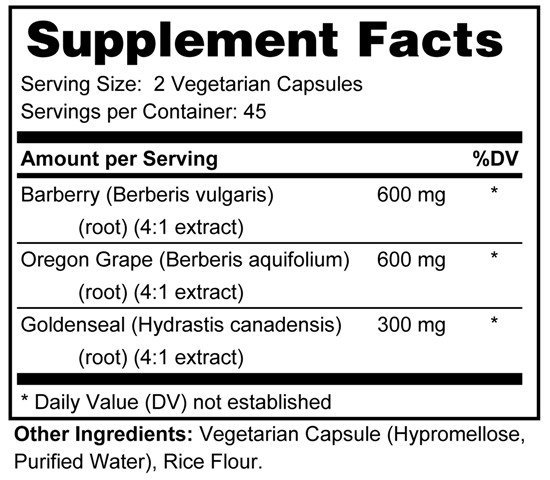 Metabolic Master Berberine Complex - Supports Healthy Intestinal Tract and Gut Bacteria Balance