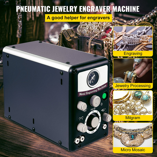 VEVOR Pneumatic Jewelry Engraver Machine - Precise Engraving for Jewelry Crafts and Wrought Iron