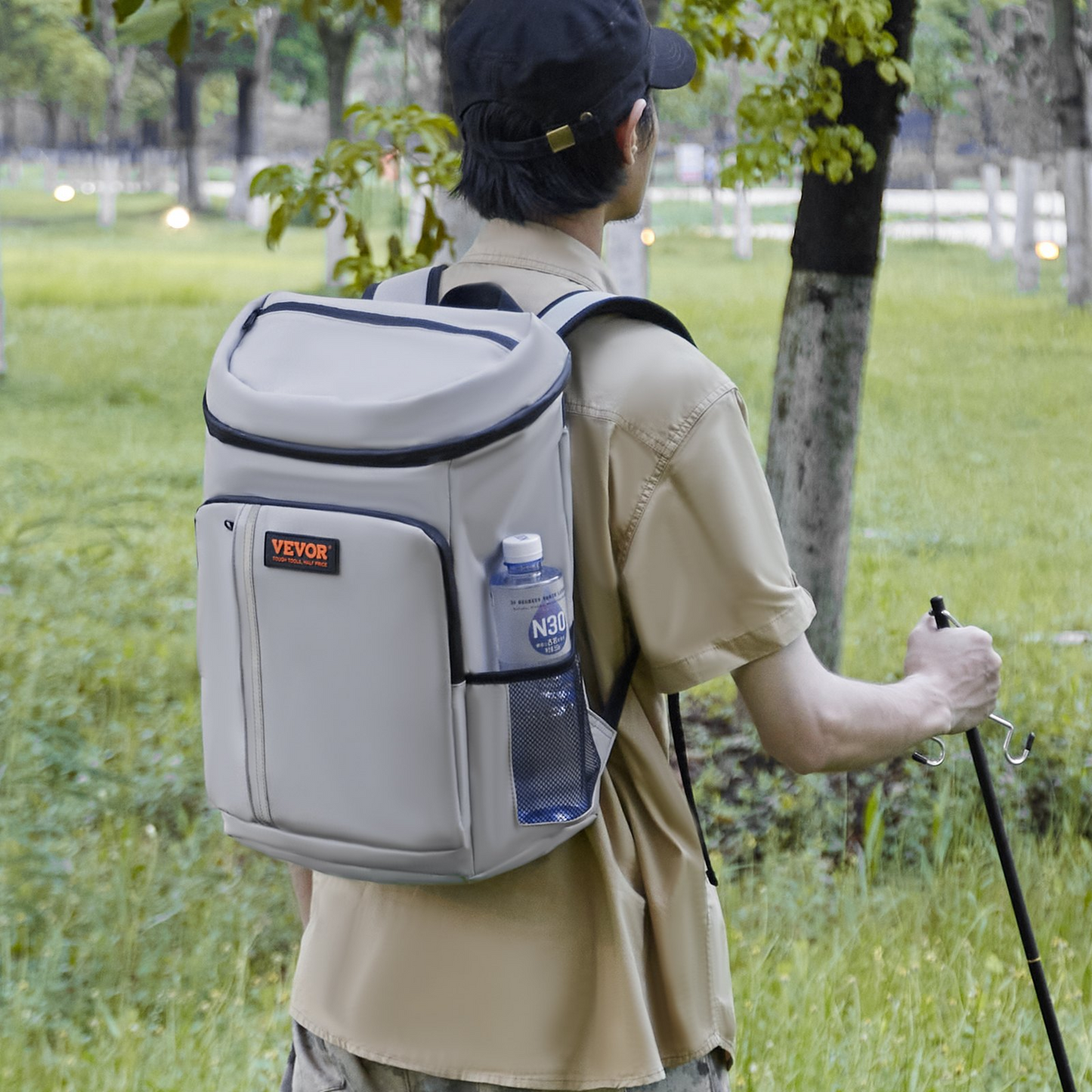 VEVOR Cooler Backpack, 28 Cans Leakproof Insulated Waterproof Backpack Cooler