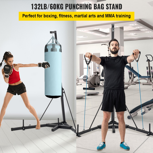 VEVOR Heavy Bag Stand Free Standing Punching Punch Bracket Station
