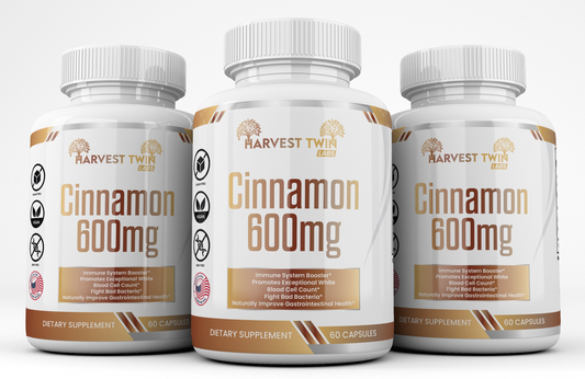 Harvest Twin Labs Cinnamon - 600mg 3 Pack | Immune System Booster