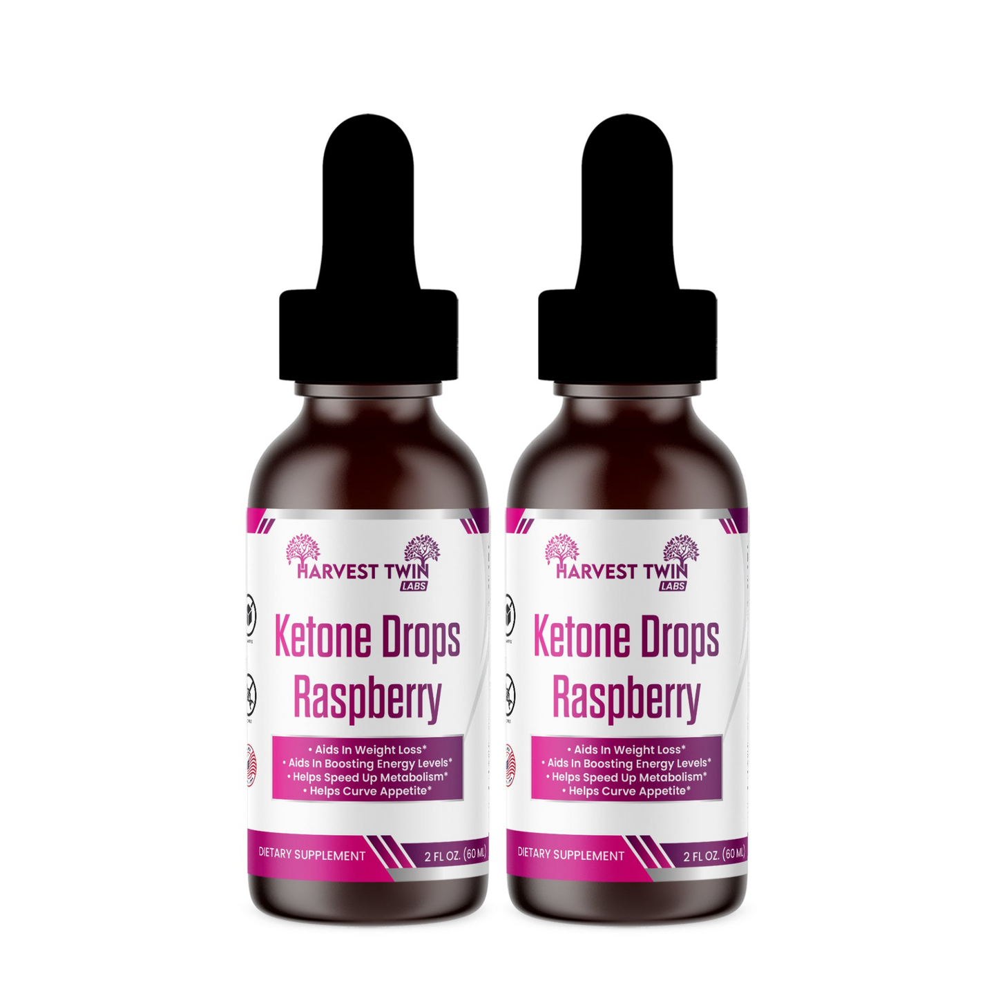 Keto Drops (Raspberry Ketone Drops) 3 Pack - Boost Metabolism and Burn Fat